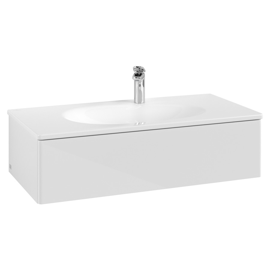 Élément inférieur  Antao
98.8 x 25.6 x 49.3 cm
élément de tiroir, 1&nbsp;tiroir
avec siphon gain de place
avec matériel de fixation
pour lavabo 101040/101041