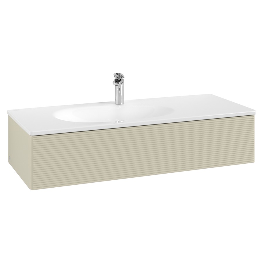 Élément inférieur  Antao
118.8 x 25.6 x 49.3 cm
élément de tiroir, 1&nbsp;tiroir
avec siphon gain de place
avec matériel de fixation
pour lavabo 101044/101045