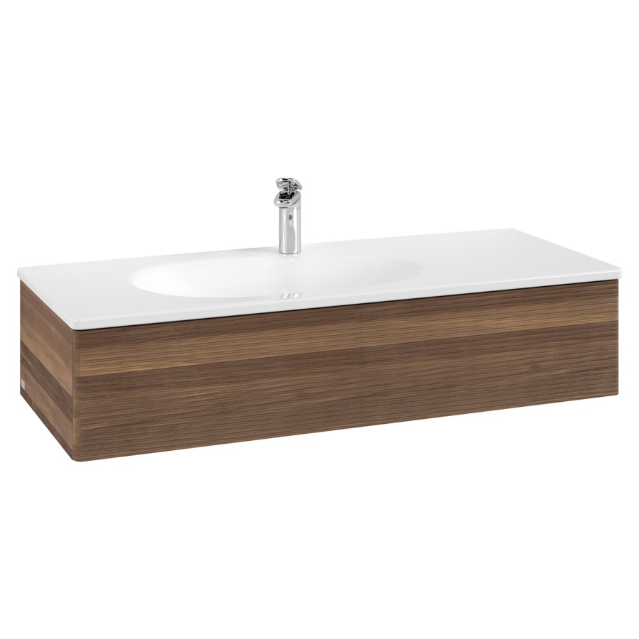 Élément inférieur  Antao
118.8 x 25.6 x 49.3 cm
élément de tiroir, 1&nbsp;tiroir
avec siphon gain de place
avec matériel de fixation
pour lavabo 101044/101045