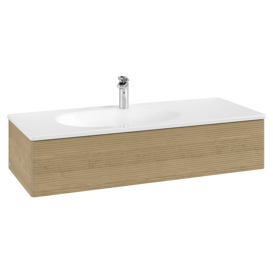 Élément inférieur  Antao
118.8 x 25.6 x 49.3 cm
élément de tiroir, 1&nbsp;tiroir
avec siphon gain de place
avec matériel de fixation
pour lavabo 101044/101045
