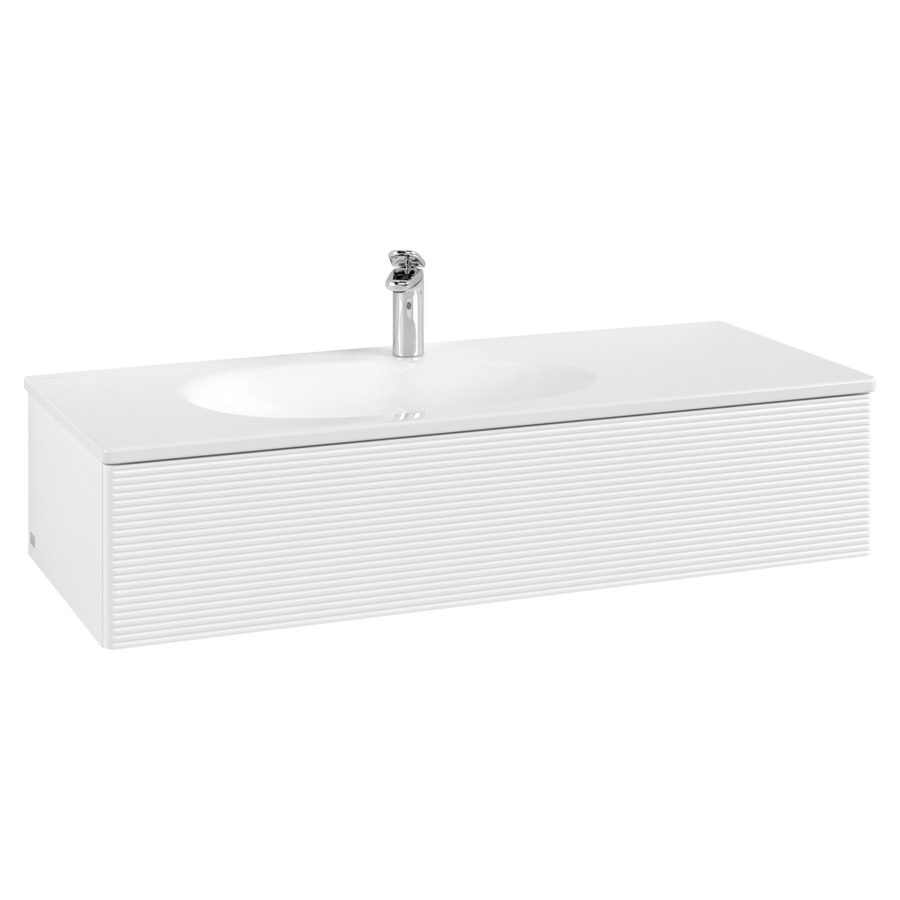 Élément inférieur  Antao
118.8 x 25.6 x 49.3 cm
élément de tiroir, 1&nbsp;tiroir
avec siphon gain de place
avec matériel de fixation
pour lavabo 101044/101045