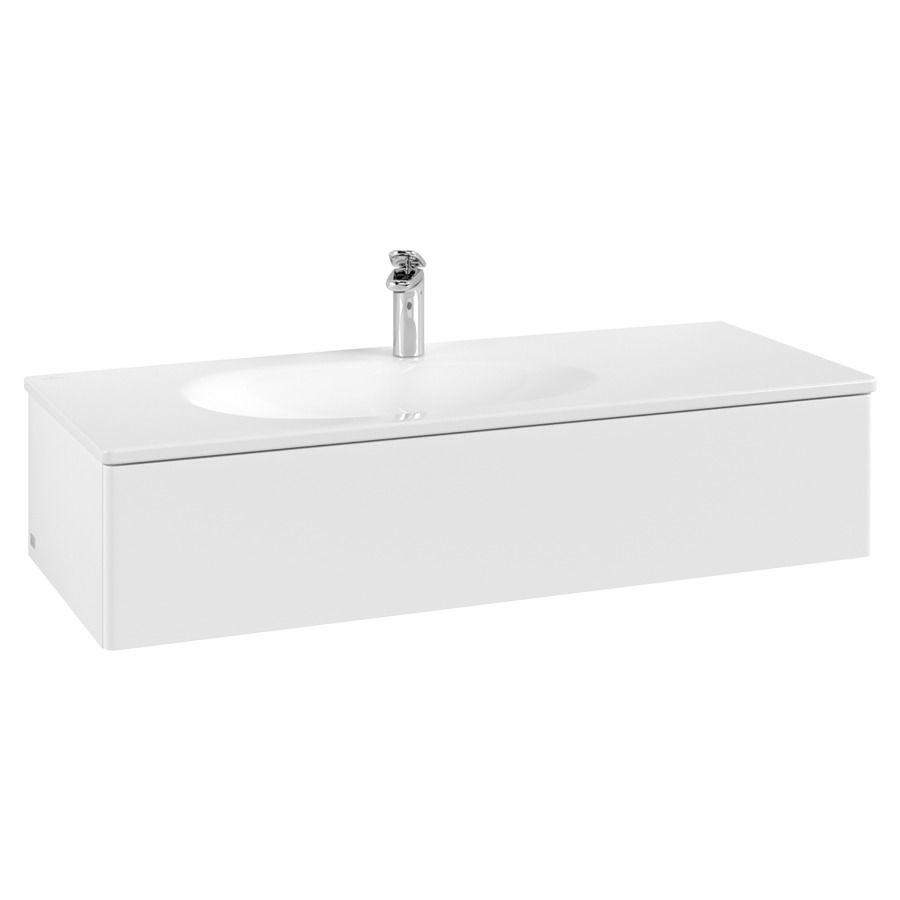 Élément inférieur  Antao
118.8 x 25.6 x 49.3 cm
élément de tiroir, 1&nbsp;tiroir
avec siphon gain de place
avec matériel de fixation
pour lavabo 101044/101045