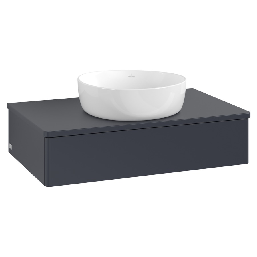 Élément inférieur  Antao
80 x 19 x 50 cm
élément de tiroir, 1&nbsp;tiroir
avec siphon gain de place
avec matériel de fixation
pour 1 lavabo à poser 234171/234172/234173
recouvrement sans trou pour robinet