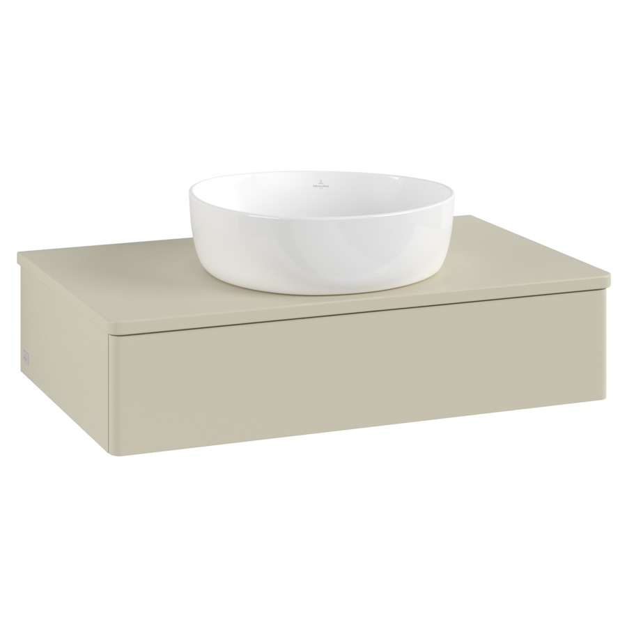 Élément inférieur  Antao
80 x 19 x 50 cm
élément de tiroir, 1&nbsp;tiroir
avec siphon gain de place
avec matériel de fixation
pour 1 lavabo à poser 234171/234172/234173
recouvrement sans trou pour robinet