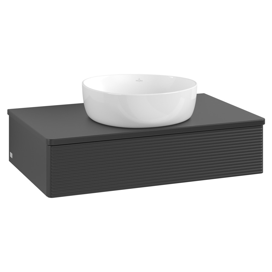Élément inférieur  Antao
80 x 19 x 50 cm
élément de tiroir, 1&nbsp;tiroir
avec siphon gain de place
avec matériel de fixation
pour 1 lavabo à poser 234171/234172/234173
recouvrement sans trou pour robinet