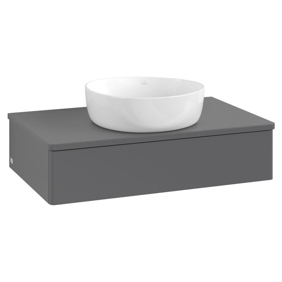Élément inférieur  Antao
80 x 19 x 50 cm
élément de tiroir, 1&nbsp;tiroir
avec siphon gain de place
avec matériel de fixation
pour 1 lavabo à poser 234171/234172/234173
recouvrement sans trou pour robinet