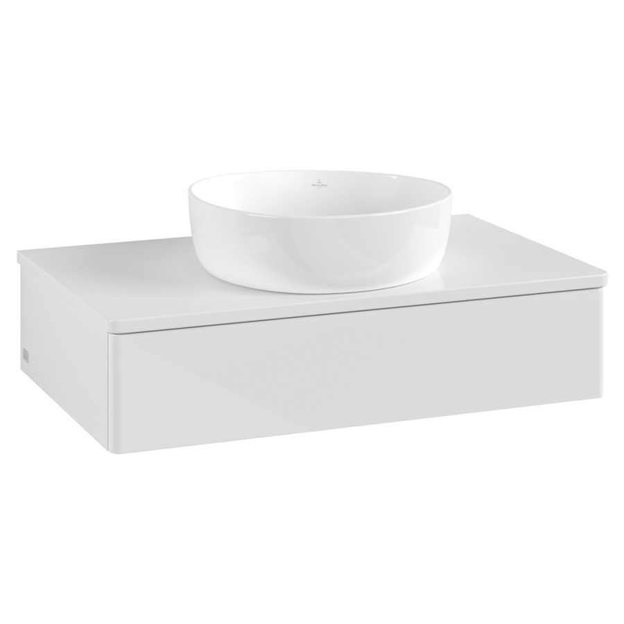 Élément inférieur  Antao
80 x 19 x 50 cm
élément de tiroir, 1&nbsp;tiroir
avec siphon gain de place
avec matériel de fixation
pour 1 lavabo à poser 234171/234172/234173
recouvrement sans trou pour robinet