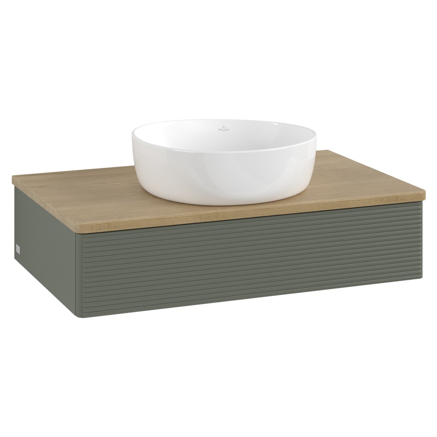 Élément inférieur  Antao
80 x 19 x 50 cm
élément de tiroir, 1&nbsp;tiroir
avec siphon gain de place
avec matériel de fixation
pour 1 lavabo à poser 234171/234172/234173
recouvrement Honey Oak
sans trou pour robinet
