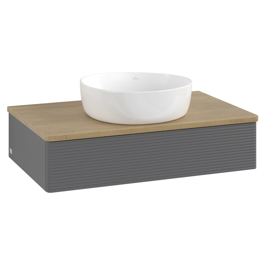 Élément inférieur  Antao
80 x 19 x 50 cm
élément de tiroir, 1&nbsp;tiroir
avec siphon gain de place
avec matériel de fixation
pour 1 lavabo à poser 234171/234172/234173
recouvrement Honey Oak
sans trou pour robinet