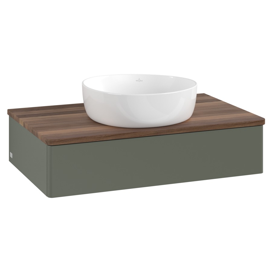 Élément inférieur  Antao
80 x 19 x 50 cm
élément de tiroir, 1&nbsp;tiroir
avec siphon gain de place
avec matériel de fixation
pour 1 lavabo à poser 234171/234172/234173
recouvrement Warm Walnut
sans trou pour robinet