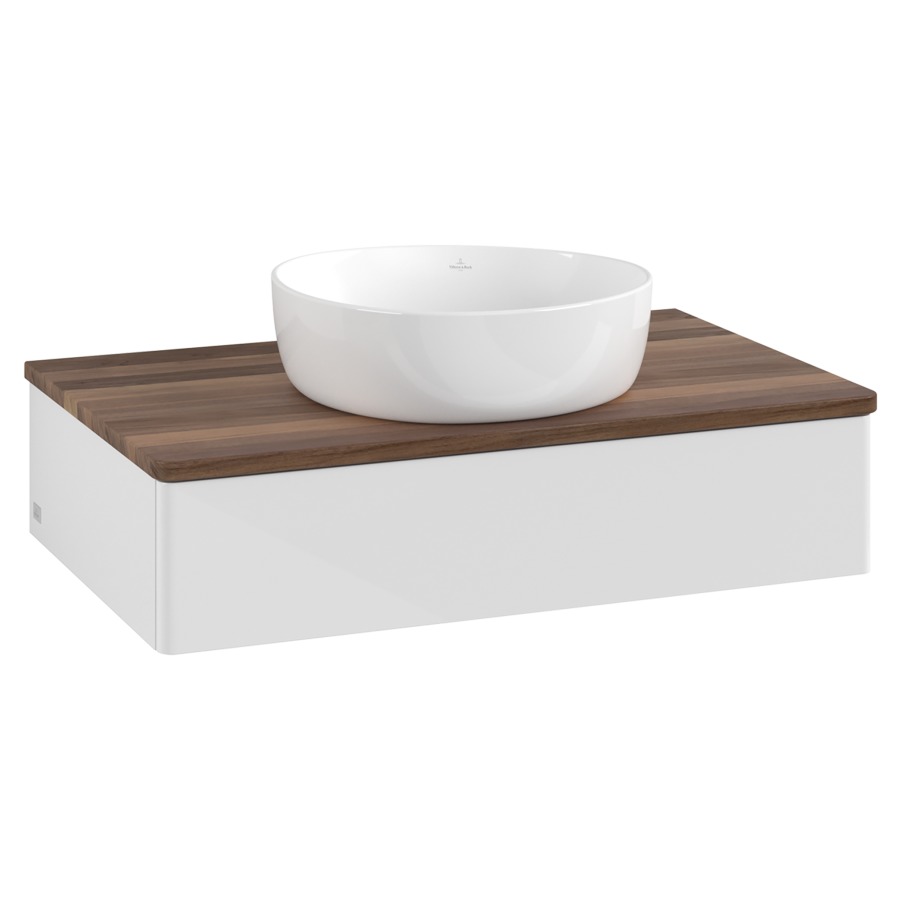 Élément inférieur  Antao
80 x 19 x 50 cm
élément de tiroir, 1&nbsp;tiroir
avec siphon gain de place
avec matériel de fixation
pour 1 lavabo à poser 234171/234172/234173
recouvrement Warm Walnut
sans trou pour robinet