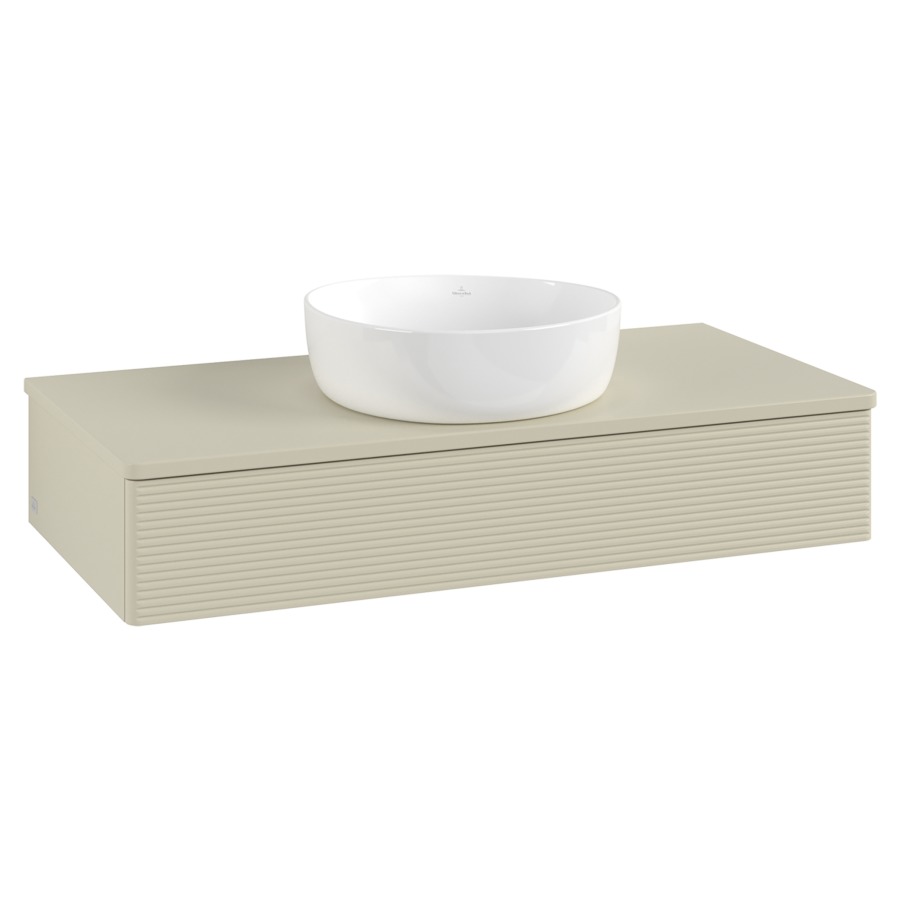 Élément inférieur  Antao
100 x 19 x 50 cm
élément de tiroir, 1&nbsp;tiroir
avec siphon gain de place
avec matériel de fixation
pour 1 lavabo à poser 234171/234172/234173
recouvrement sans trou pour robinet