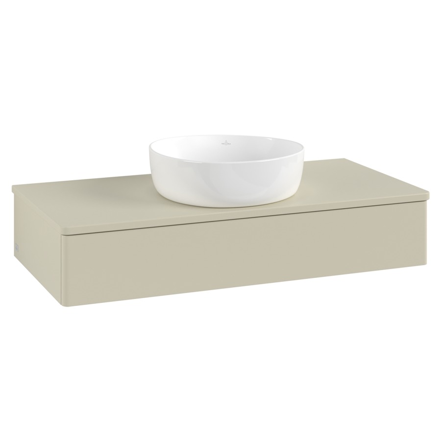 Élément inférieur  Antao
100 x 19 x 50 cm
élément de tiroir, 1&nbsp;tiroir
avec siphon gain de place
avec matériel de fixation
pour 1 lavabo à poser 234171/234172/234173
recouvrement sans trou pour robinet