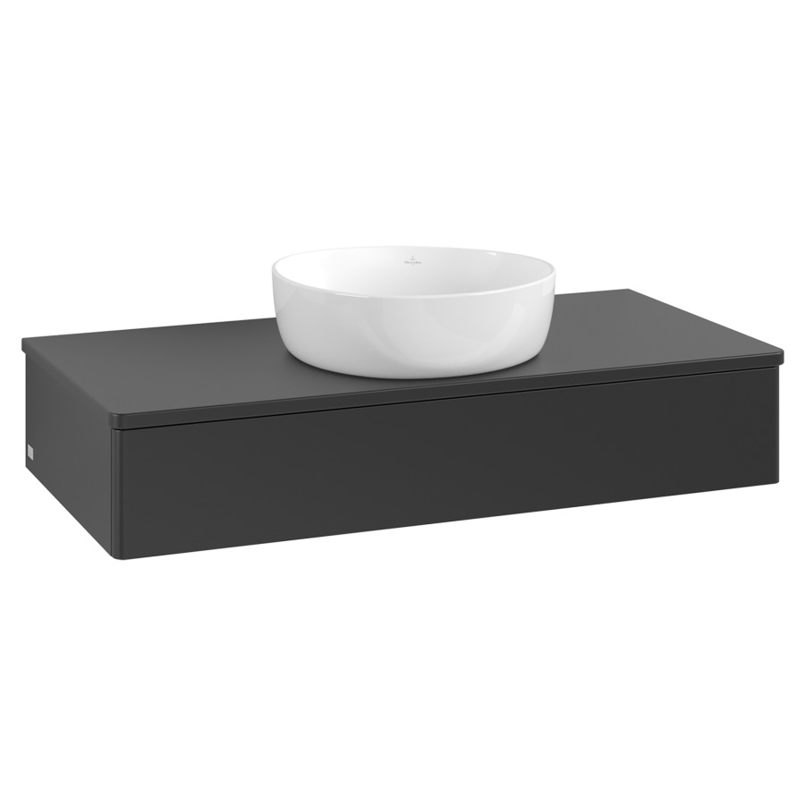 Élément inférieur  Antao
100 x 19 x 50 cm
élément de tiroir, 1&nbsp;tiroir
avec siphon gain de place
avec matériel de fixation
pour 1 lavabo à poser 234171/234172/234173
recouvrement sans trou pour robinet