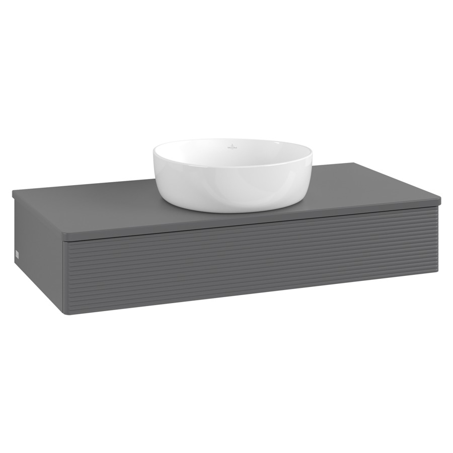 Élément inférieur  Antao
100 x 19 x 50 cm
élément de tiroir, 1&nbsp;tiroir
avec siphon gain de place
avec matériel de fixation
pour 1 lavabo à poser 234171/234172/234173
recouvrement sans trou pour robinet