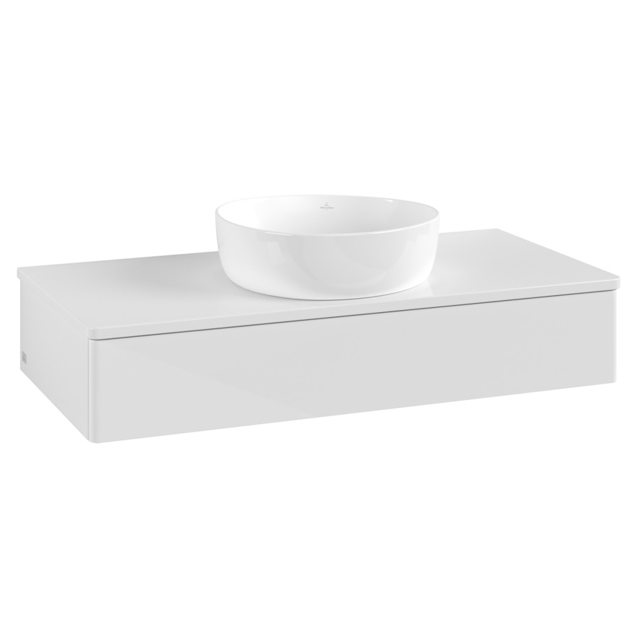 Élément inférieur  Antao
100 x 19 x 50 cm
élément de tiroir, 1&nbsp;tiroir
avec siphon gain de place
avec matériel de fixation
pour 1 lavabo à poser 234171/234172/234173
recouvrement sans trou pour robinet