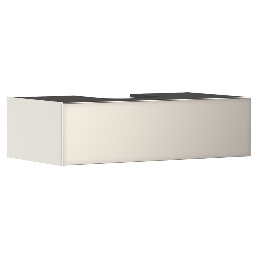 Élément inférieur  XEVOLOS E
98 x 27.5 x 55 cm
montage mural, élément de tiroir
1&nbsp;tiroir, PushOpen
avec siphon gain de place
avec matériel de fixation
pour table de lavabo 106223/243023