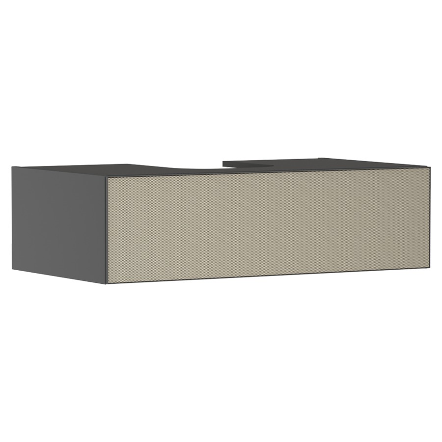Élément inférieur  XEVOLOS E
98 x 27.5 x 55 cm
montage mural, élément de tiroir
1&nbsp;tiroir, PushOpen
avec siphon gain de place
avec matériel de fixation
pour table de lavabo 106223/243023