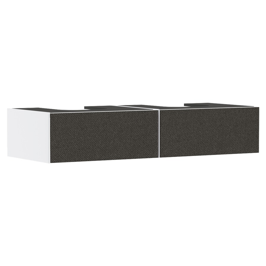 Élément inférieur  XEVOLOS E
137 x 27.5 x 55 cm
montage mural, 2&nbsp;éléments de tiroir
1&nbsp;tiroir chacune, PushOpen
avec siphon gain de place
avec matériel de fixation
pour table de lavabo 106225/243021