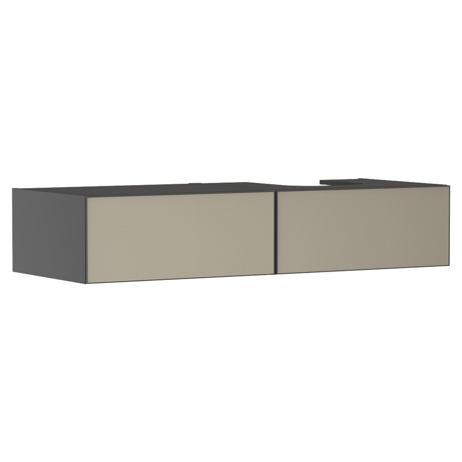 Élément inférieur  XEVOLOS E
137 x 27.5 x 55 cm
montage mural, 2&nbsp;éléments de tiroir
1&nbsp;tiroir chacune, PushOpen
avec siphon gain de place
avec matériel de fixation
pour table de lavabo 106227/243020