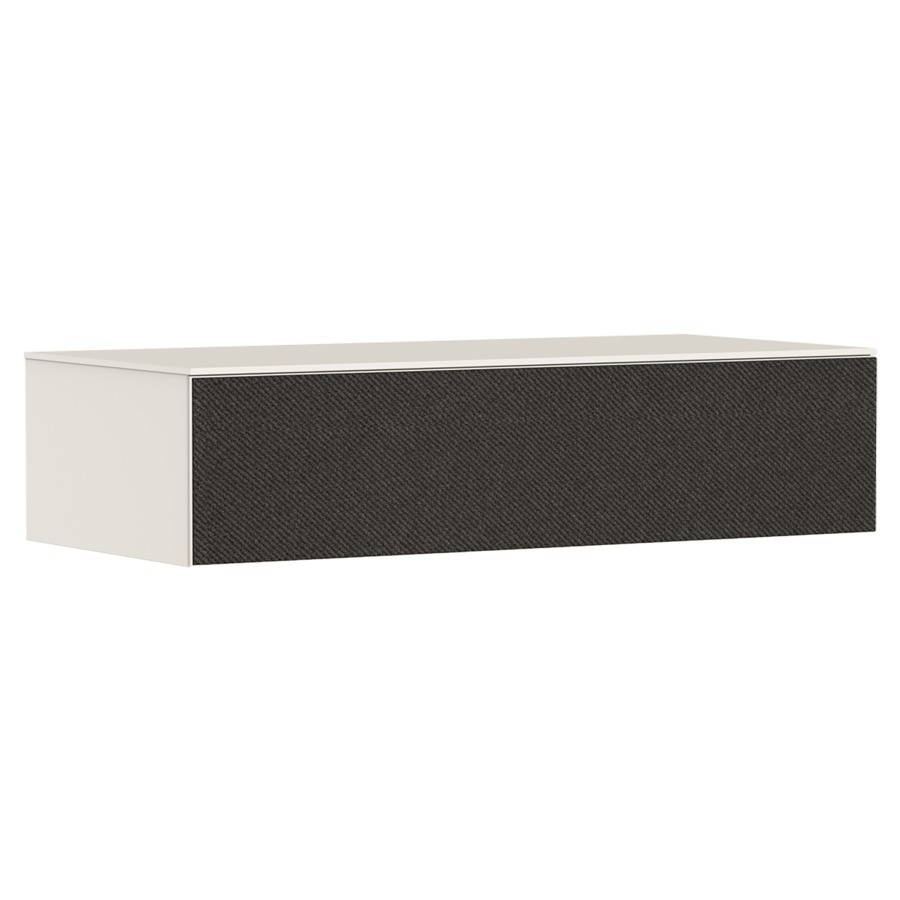 Élément d'armoire XEVOLOS E
118 x 28.5 x 55 cm
avec plaque de recouvrement
montage mural, élément de tiroir
1&nbsp;tiroir, PushOpen
avec matériel de fixation