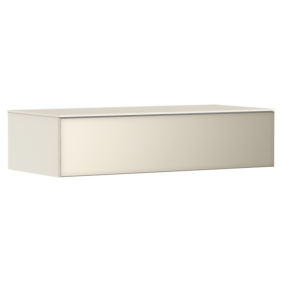 Élément d'armoire XEVOLOS E
118 x 28.5 x 55 cm
avec plaque de recouvrement
montage mural, élément de tiroir
1&nbsp;tiroir, PushOpen
avec matériel de fixation