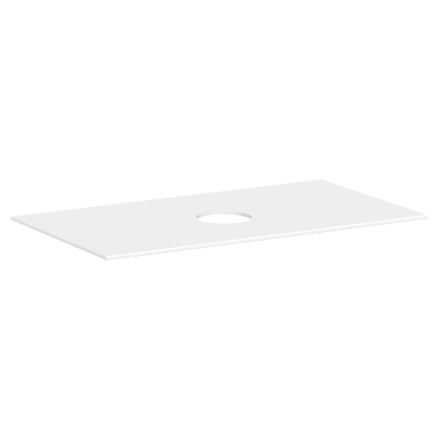 Table de lavabo XEVOLOS E
98 x 1 x 55 cm
découpe au centre
pour lavabo à poser sans 
trou pour robinetterie