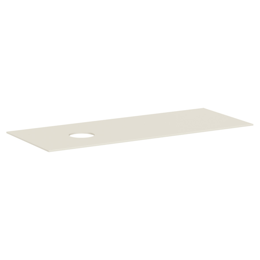 Table de lavabo XEVOLOS E
137 x 1 x 55 cm
découpe à gauche
pour lavabo à poser sans 
trou pour robinetterie