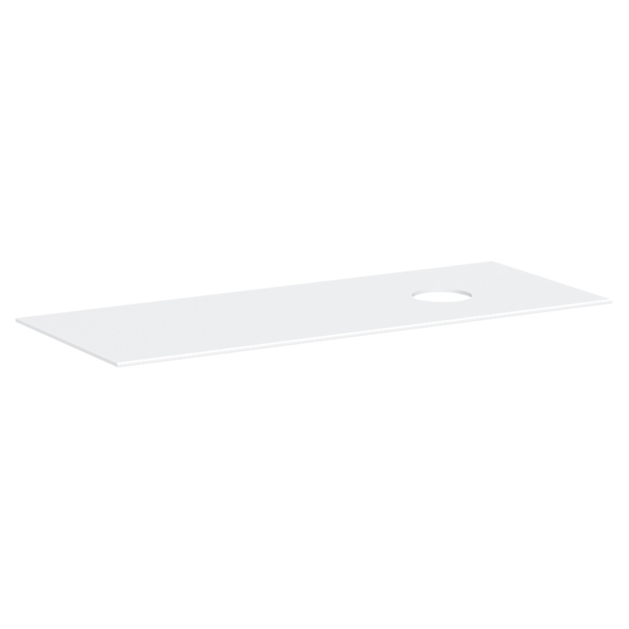 Table de lavabo XEVOLOS E
137 x 1 x 55 cm
découpe à droite
pour lavabo à poser sans 
trou pour robinetterie