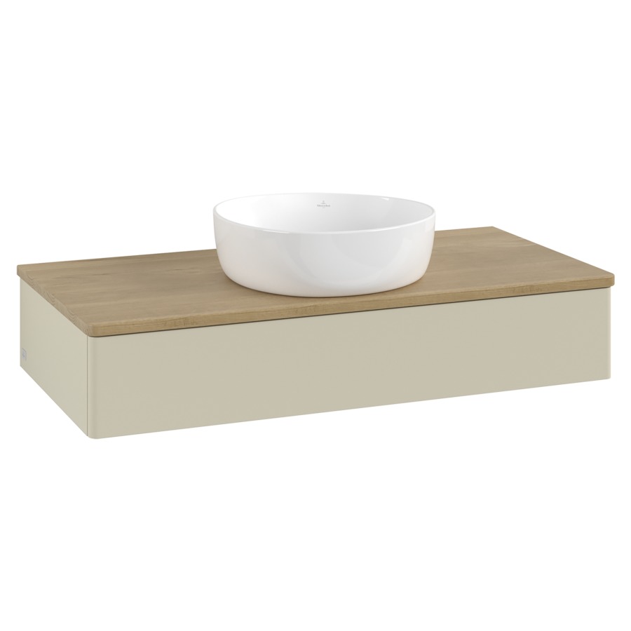 Élément inférieur  Antao
100 x 19 x 50 cm
élément de tiroir, 1&nbsp;tiroir
avec siphon gain de place
avec matériel de fixation
pour 1 lavabo à poser 234171/234172/234173
recouvrement Honey Oak
sans trou pour robinet