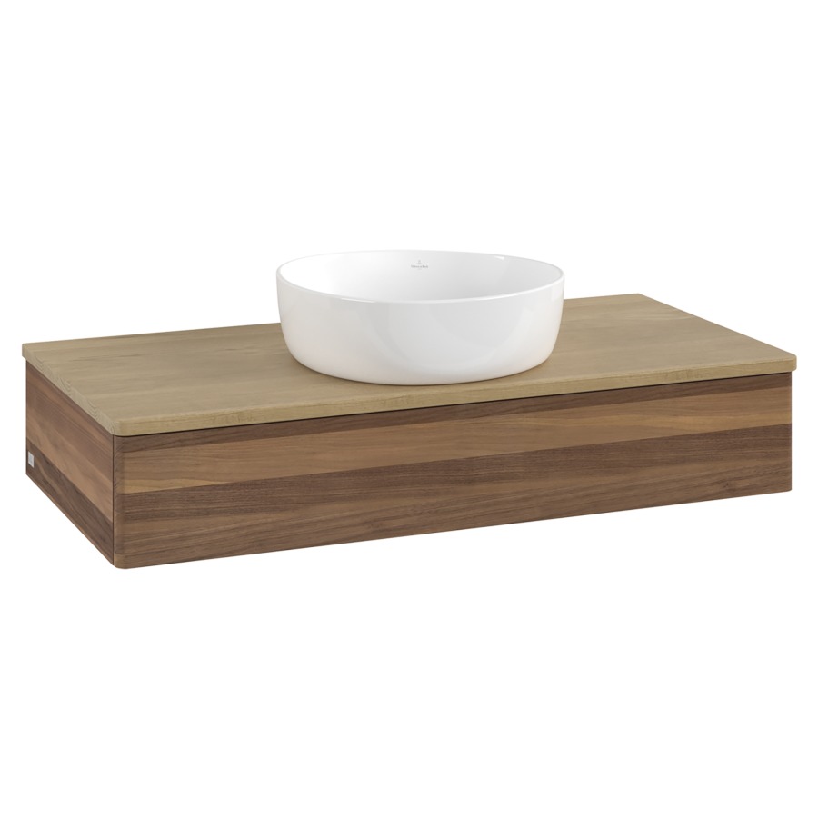 Élément inférieur  Antao
100 x 19 x 50 cm
élément de tiroir, 1&nbsp;tiroir
avec siphon gain de place
avec matériel de fixation
pour 1 lavabo à poser 234171/234172/234173
recouvrement Honey Oak
sans trou pour robinet