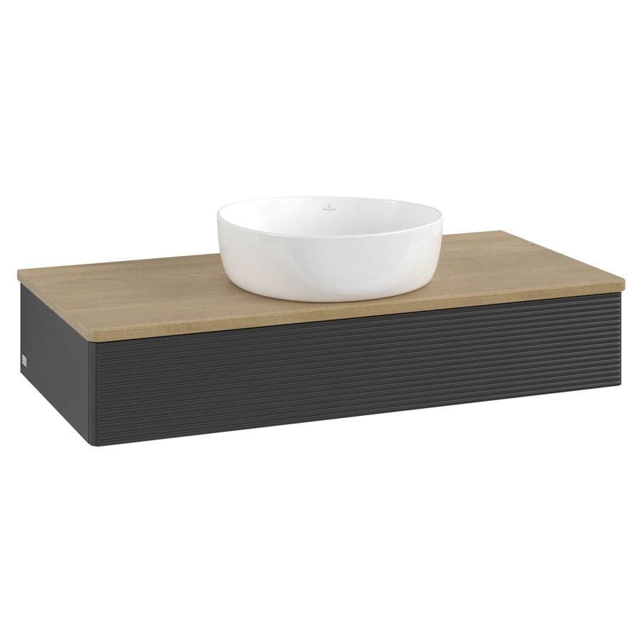 Élément inférieur  Antao
100 x 19 x 50 cm
élément de tiroir, 1&nbsp;tiroir
avec siphon gain de place
avec matériel de fixation
pour 1 lavabo à poser 234171/234172/234173
recouvrement Honey Oak
sans trou pour robinet