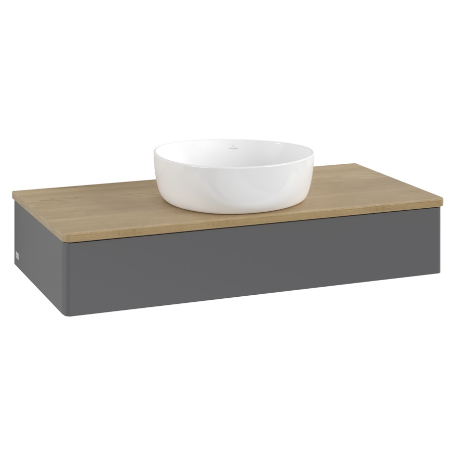 Élément inférieur  Antao
100 x 19 x 50 cm
élément de tiroir, 1&nbsp;tiroir
avec siphon gain de place
avec matériel de fixation
pour 1 lavabo à poser 234171/234172/234173
recouvrement Honey Oak
sans trou pour robinet