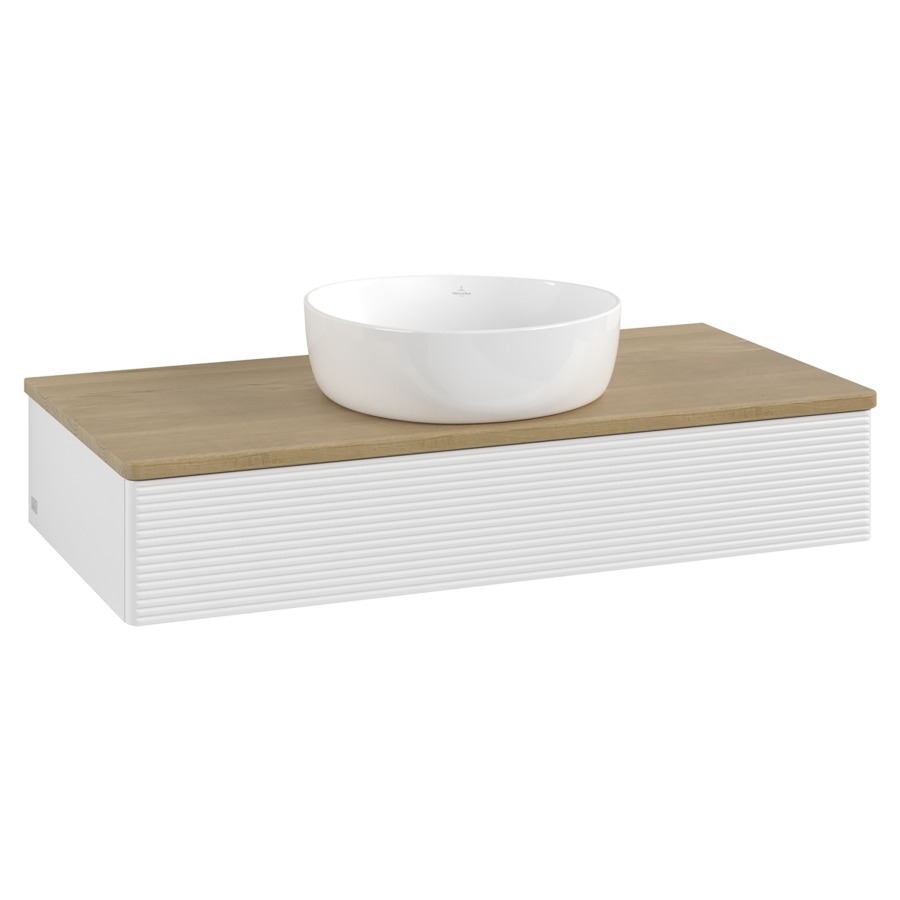 Élément inférieur  Antao
100 x 19 x 50 cm
élément de tiroir, 1&nbsp;tiroir
avec siphon gain de place
avec matériel de fixation
pour 1 lavabo à poser 234171/234172/234173
recouvrement Honey Oak
sans trou pour robinet