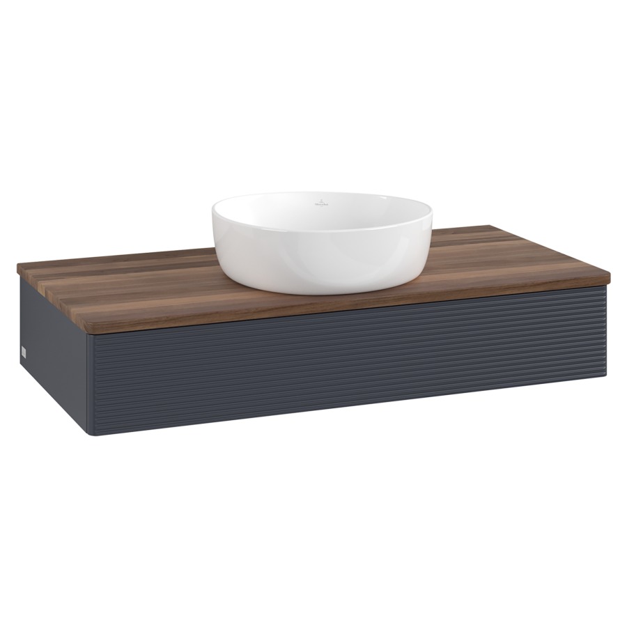 Élément inférieur  Antao
100 x 19 x 50 cm
élément de tiroir, 1&nbsp;tiroir
avec siphon gain de place
avec matériel de fixation
pour 1 lavabo à poser 234171/234172/234173
recouvrement Warm Walnut
sans trou pour robinet