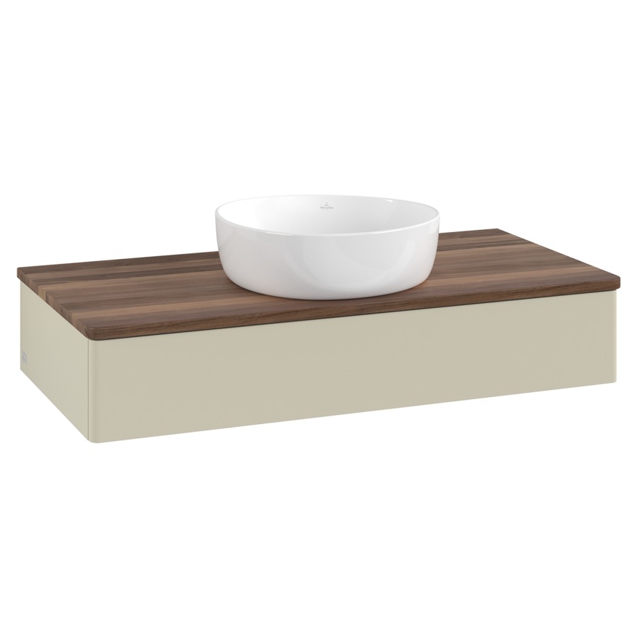 Élément inférieur  Antao
100 x 19 x 50 cm
élément de tiroir, 1&nbsp;tiroir
avec siphon gain de place
avec matériel de fixation
pour 1 lavabo à poser 234171/234172/234173
recouvrement Warm Walnut
sans trou pour robinet
