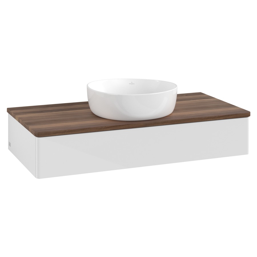 Élément inférieur  Antao
100 x 19 x 50 cm
élément de tiroir, 1&nbsp;tiroir
avec siphon gain de place
avec matériel de fixation
pour 1 lavabo à poser 234171/234172/234173
recouvrement Warm Walnut
sans trou pour robinet