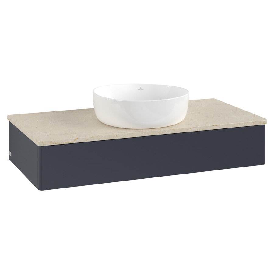 Élément inférieur  Antao
100 x 19 x 50 cm
élément de tiroir, 1&nbsp;tiroir
avec siphon gain de place
avec matériel de fixation
pour 1 lavabo à poser 234171/234172/234173
recouvrement Botticino
sans trou pour robinet