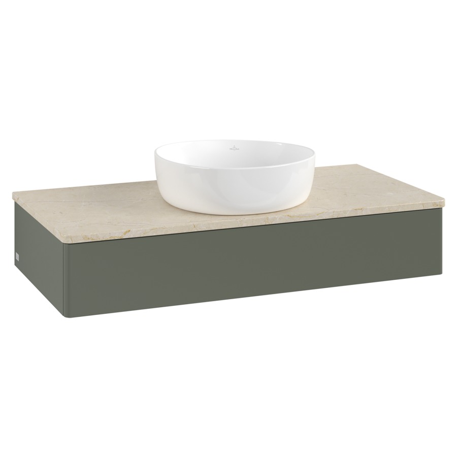 Élément inférieur  Antao
100 x 19 x 50 cm
élément de tiroir, 1&nbsp;tiroir
avec siphon gain de place
avec matériel de fixation
pour 1 lavabo à poser 234171/234172/234173
recouvrement Botticino
sans trou pour robinet
