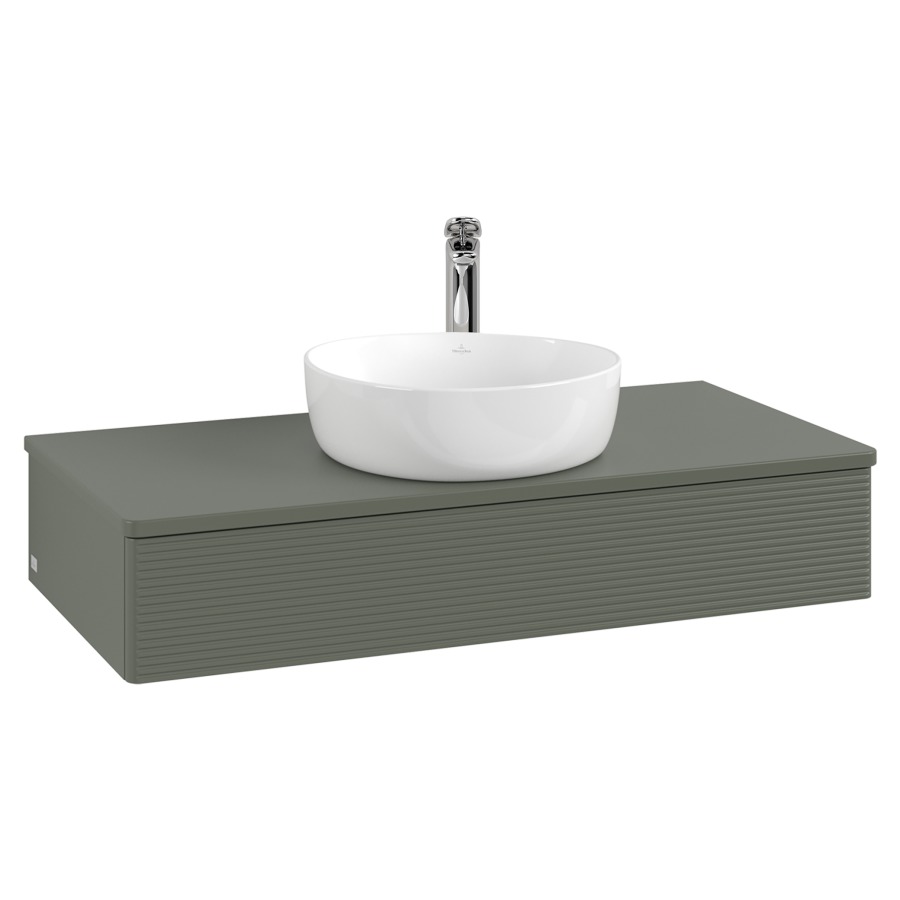 Élément inférieur  Antao
100 x 19 x 50 cm
élément de tiroir, 1&nbsp;tiroir
avec siphon gain de place
avec matériel de fixation
pour 1 lavabo à poser 101037/101039/234171
recouvrement avec 1 trou pour robinet