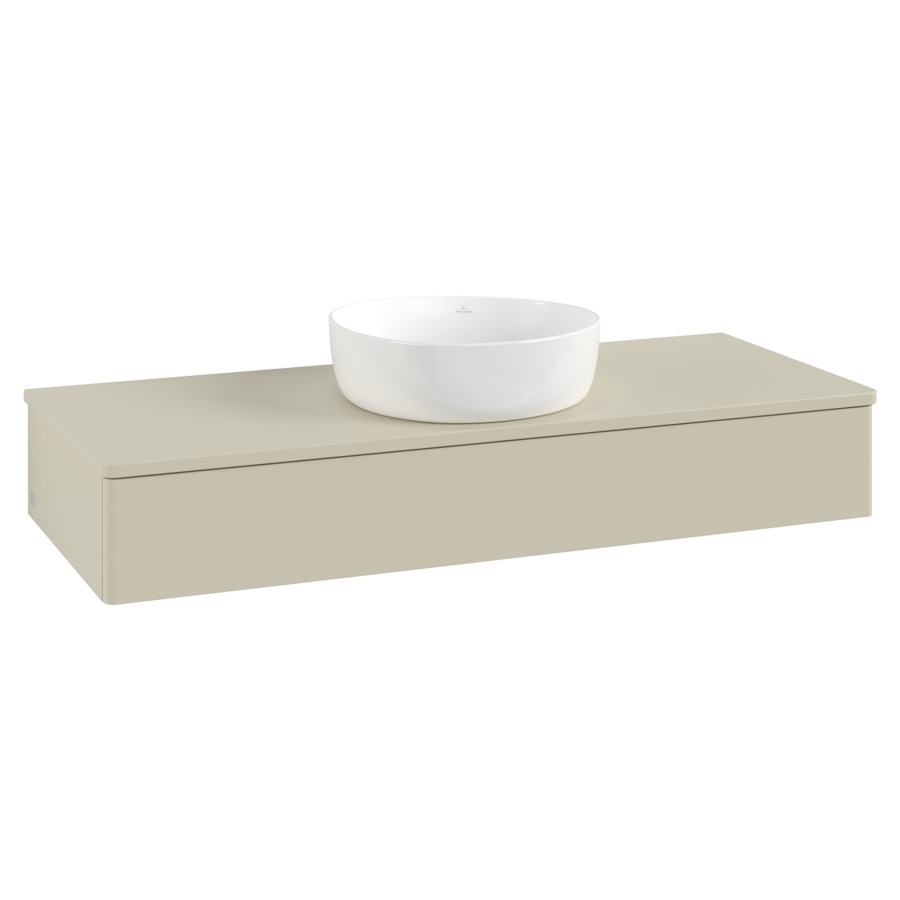 Élément inférieur  Antao
120 x 19 x 50 cm
élément de tiroir, 1&nbsp;tiroir
avec siphon gain de place
avec matériel de fixation
pour 1 lavabo à poser 234171/234172/234173
recouvrement sans trou pour robinet