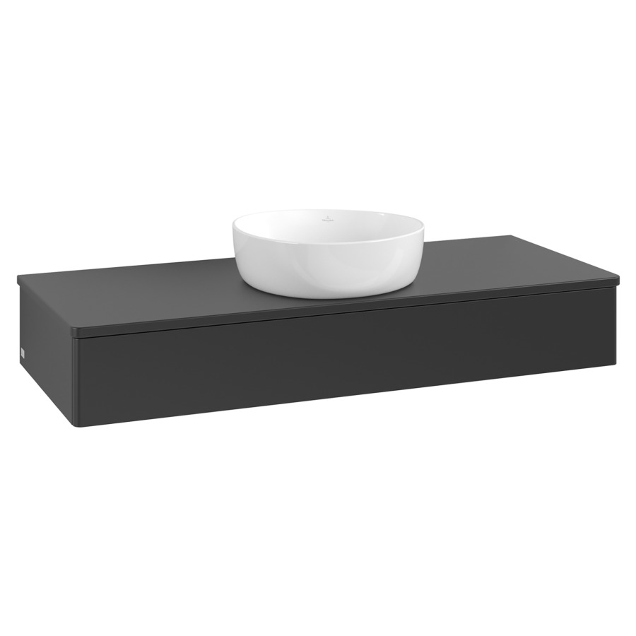 Élément inférieur  Antao
120 x 19 x 50 cm
élément de tiroir, 1&nbsp;tiroir
avec siphon gain de place
avec matériel de fixation
pour 1 lavabo à poser 234171/234172/234173
recouvrement sans trou pour robinet