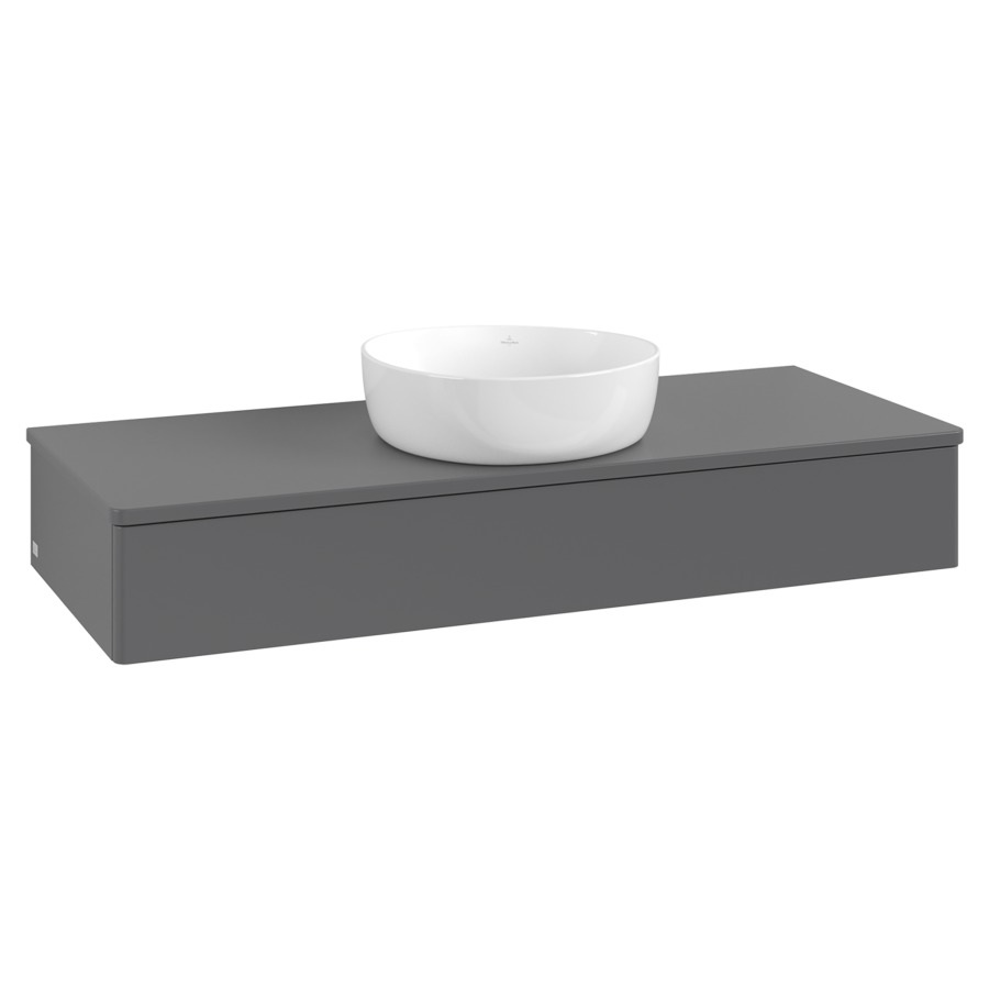 Élément inférieur  Antao
120 x 19 x 50 cm
élément de tiroir, 1&nbsp;tiroir
avec siphon gain de place
avec matériel de fixation
pour 1 lavabo à poser 234171/234172/234173
recouvrement sans trou pour robinet