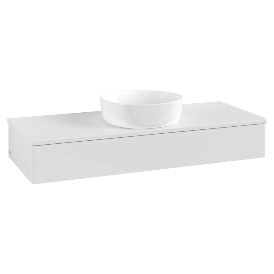 Élément inférieur  Antao
120 x 19 x 50 cm
élément de tiroir, 1&nbsp;tiroir
avec siphon gain de place
avec matériel de fixation
pour 1 lavabo à poser 234171/234172/234173
recouvrement sans trou pour robinet