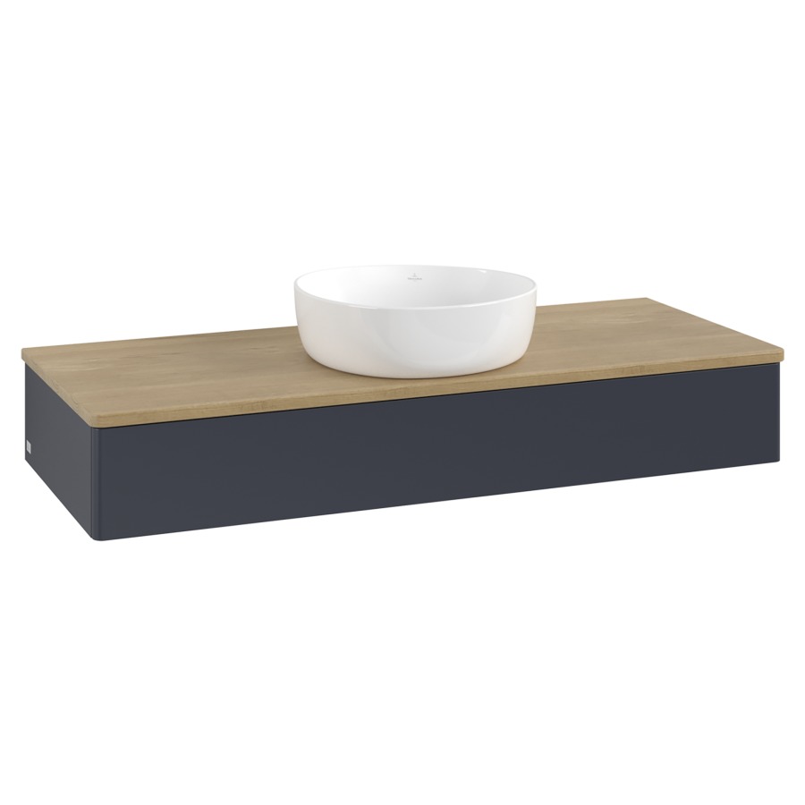 Élément inférieur  Antao
120 x 19 x 50 cm
élément de tiroir, 1&nbsp;tiroir
avec siphon gain de place
avec matériel de fixation
pour 1 lavabo à poser 234171/234172/234173
recouvrement Honey Oak
sans trou pour robinet