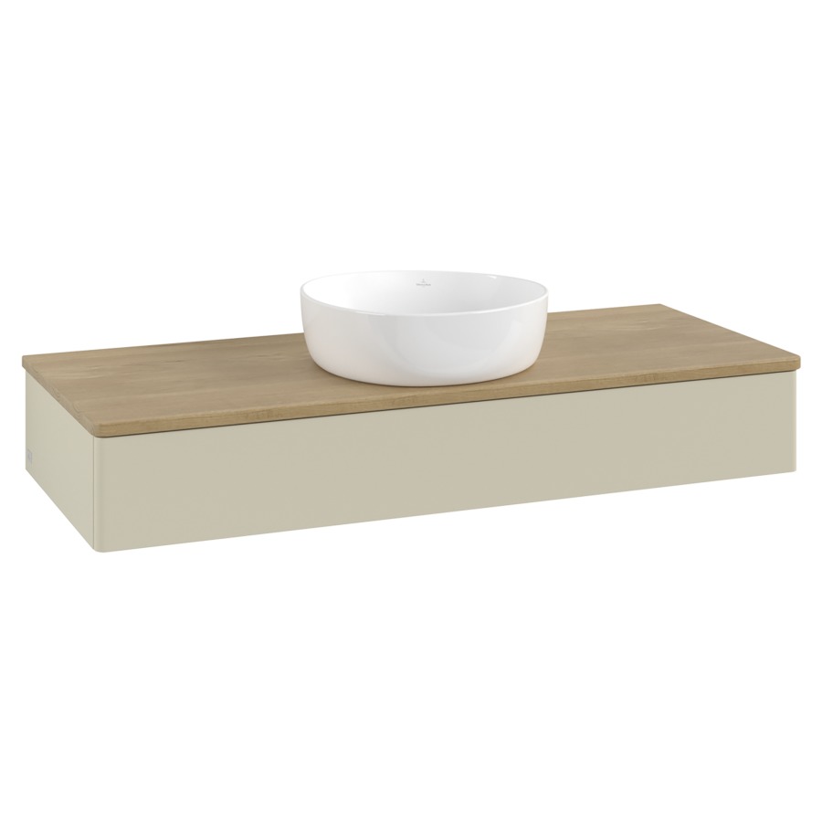 Élément inférieur  Antao
120 x 19 x 50 cm
élément de tiroir, 1&nbsp;tiroir
avec siphon gain de place
avec matériel de fixation
pour 1 lavabo à poser 234171/234172/234173
recouvrement Honey Oak
sans trou pour robinet