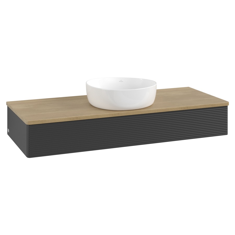 Élément inférieur  Antao
120 x 19 x 50 cm
élément de tiroir, 1&nbsp;tiroir
avec siphon gain de place
avec matériel de fixation
pour 1 lavabo à poser 234171/234172/234173
recouvrement Honey Oak
sans trou pour robinet