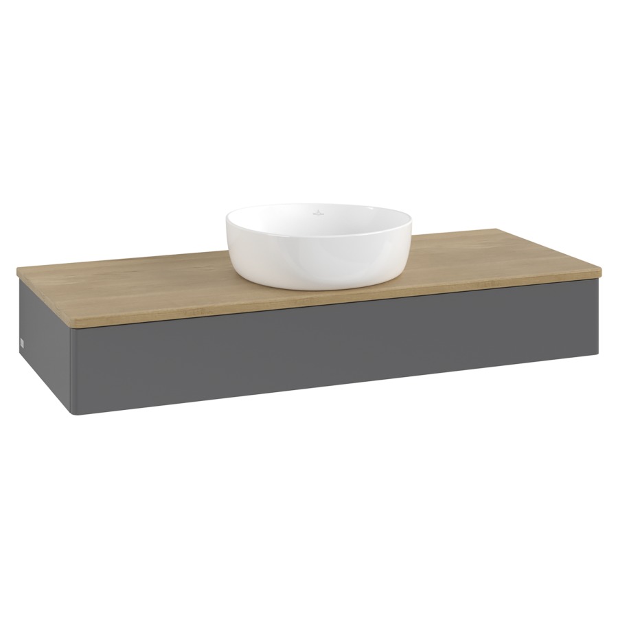 Élément inférieur  Antao
120 x 19 x 50 cm
élément de tiroir, 1&nbsp;tiroir
avec siphon gain de place
avec matériel de fixation
pour 1 lavabo à poser 234171/234172/234173
recouvrement Honey Oak
sans trou pour robinet
