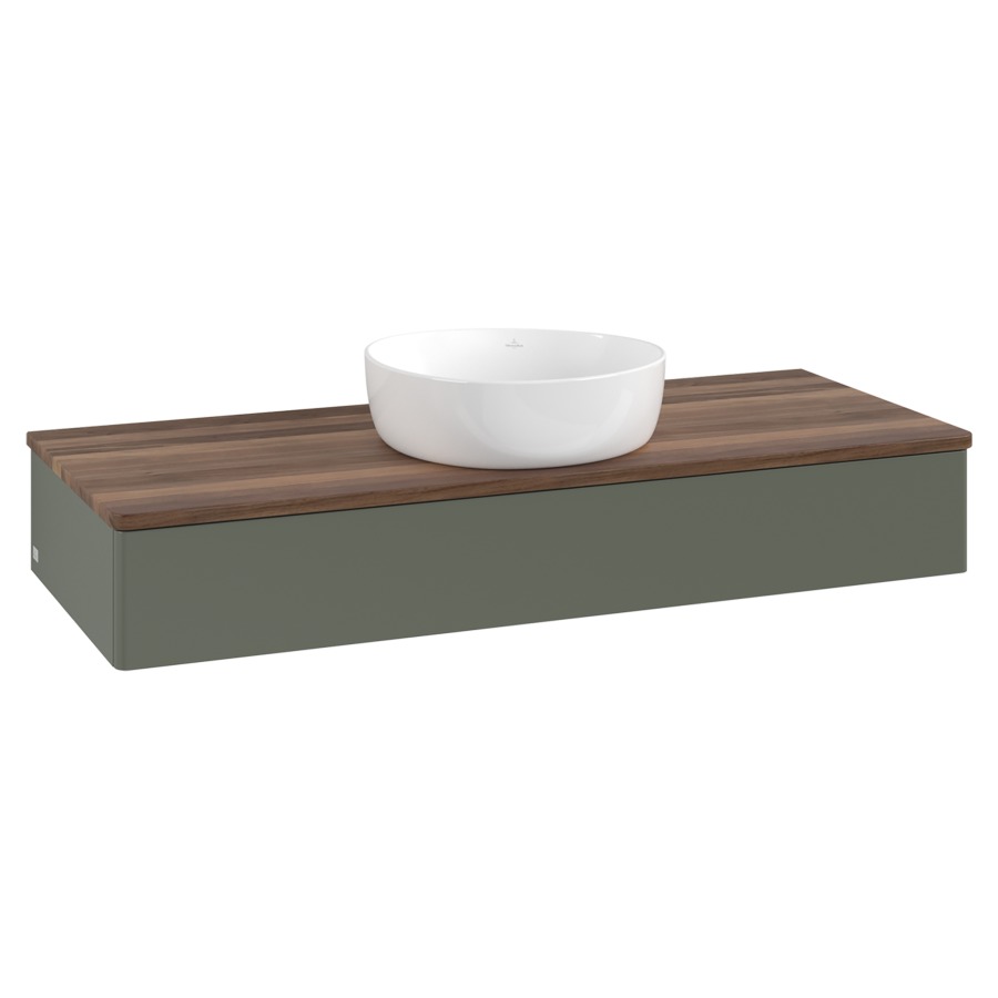 Élément inférieur  Antao
120 x 19 x 50 cm
élément de tiroir, 1&nbsp;tiroir
avec siphon gain de place
avec matériel de fixation
pour 1 lavabo à poser 234171/234172/234173
recouvrement Warm Walnut
sans trou pour robinet