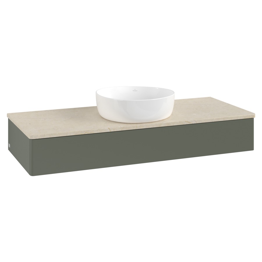 Élément inférieur  Antao
120 x 19 x 50 cm
élément de tiroir, 1&nbsp;tiroir
avec siphon gain de place
avec matériel de fixation
pour 1 lavabo à poser 234171/234172/234173
recouvrement Botticino
sans trou pour robinet